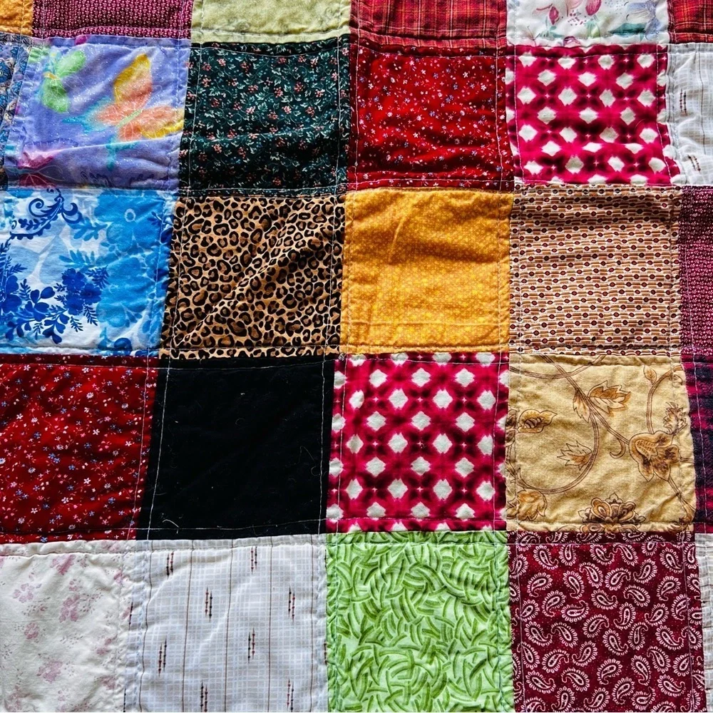 36”x26” Homemade Baby Patchwork Quilt.